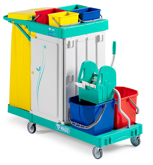 Janitor Trolley Magic Line 350 Lockable Cabinet