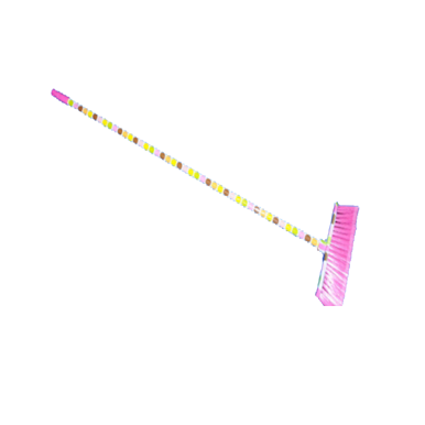 Printed Soft Broom With Plastic Coated Handle