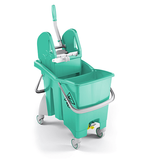 Single Bucket Trolley Partition Action Pro 30L (Green)